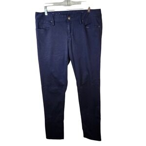 Lilly Pulitzer Worth Skinny Low Rise Stretch Blue Pants Jeans‎ Size 12 Inseam 30